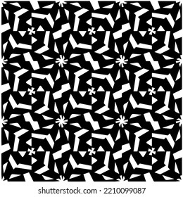 Diseño de un patrón geométrico monocromo sin fisuras. Antecedentes abstractos. Arte vectorial.Perfecto para el fondo del sitio, papel envolvente, papel tapiz, textil y diseño de superficie. 