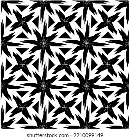 Entwurf nahtloser monochromer geometrischer Muster. Abstrakter Hintergrund. Vector art.Perfekt für Website-Hintergrund, Wickelpapier, Tapete, Textil und Oberflächendesign. 