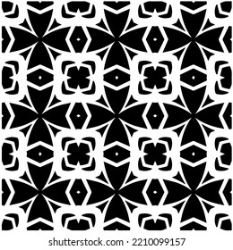 Design seamless monochrome geometric pattern. Abstract background. Vector art.Perfect for site backdrop, wrapping paper, wallpaper, textile and surface design. 