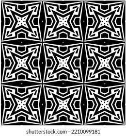 Diseño de un patrón geométrico monocromo sin fisuras. Antecedentes abstractos. Arte vectorial.Perfecto para el fondo del sitio, papel envolvente, papel tapiz, textil y diseño de superficie. 
