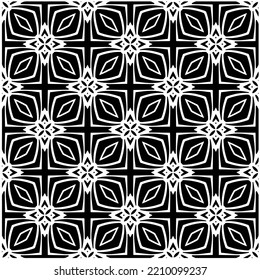 Design seamless monochrome geometric pattern. Abstract background. Vector art.Perfect for site backdrop, wrapping paper, wallpaper, textile and surface design. 