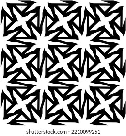 Design seamless monochrome geometric pattern. Abstract background. Vector art.Perfect for site backdrop, wrapping paper, wallpaper, textile and surface design. 