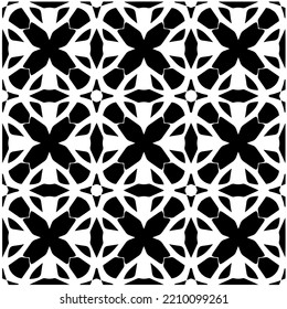 Design seamless monochrome geometric pattern. Abstract background. Vector art.Perfect for site backdrop, wrapping paper, wallpaper, textile and surface design. 