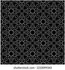 Design seamless monochrome geometric pattern. Abstract background. Vector art.Perfect for site backdrop, wrapping paper, wallpaper, textile and surface design. 