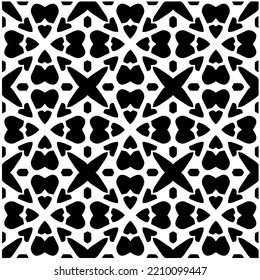 Design seamless monochrome geometric pattern. Abstract background. Vector art.Perfect for site backdrop, wrapping paper, wallpaper, textile and surface design. 