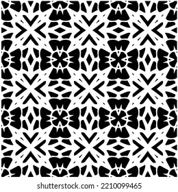 Design seamless monochrome geometric pattern. Abstract background. Vector art.Perfect for site backdrop, wrapping paper, wallpaper, textile and surface design. 