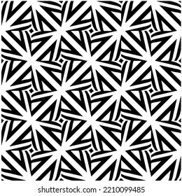 Design seamless monochrome geometric pattern. Abstract background. Vector art.Perfect for site backdrop, wrapping paper, wallpaper, textile and surface design. 