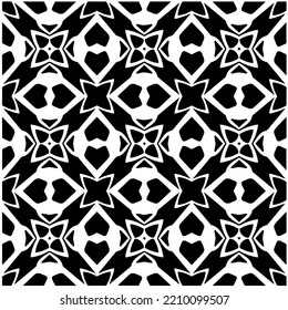 Design seamless monochrome geometric pattern. Abstract background. Vector art.Perfect for site backdrop, wrapping paper, wallpaper, textile and surface design. 