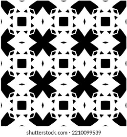 Design seamless monochrome geometric pattern. Abstract background. Vector art.Perfect for site backdrop, wrapping paper, wallpaper, textile and surface design. 