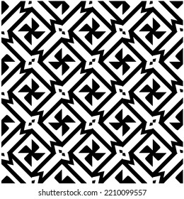 Design seamless monochrome geometric pattern. Abstract background. Vector art.Perfect for site backdrop, wrapping paper, wallpaper, textile and surface design. 