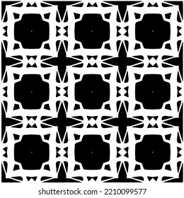 Design seamless monochrome geometric pattern. Abstract background. Vector art.Perfect for site backdrop, wrapping paper, wallpaper, textile and surface design. 