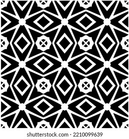Design seamless monochrome geometric pattern. Abstract background. Vector art.Perfect for site backdrop, wrapping paper, wallpaper, textile and surface design. 
