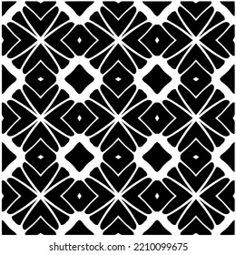 Design seamless monochrome geometric pattern. Abstract background. Vector art.Perfect for site backdrop, wrapping paper, wallpaper, textile and surface design. 