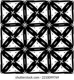 Design seamless monochrome geometric pattern. Abstract background. Vector art.Perfect for site backdrop, wrapping paper, wallpaper, textile and surface design. 