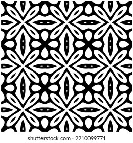 Design seamless monochrome geometric pattern. Abstract background. Vector art.Perfect for site backdrop, wrapping paper, wallpaper, textile and surface design. 