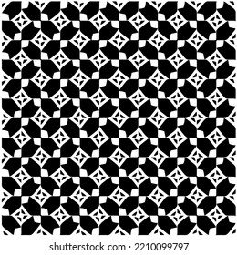 Design seamless monochrome geometric pattern. Abstract background. Vector art.Perfect for site backdrop, wrapping paper, wallpaper, textile and surface design. 