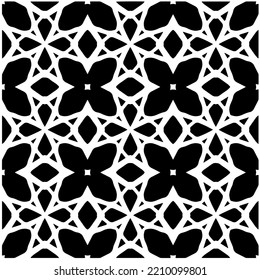 Design seamless monochrome geometric pattern. Abstract background. Vector art.Perfect for site backdrop, wrapping paper, wallpaper, textile and surface design. 