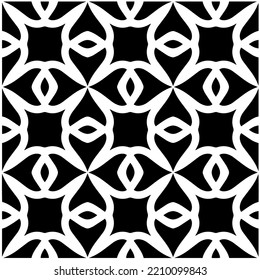 Design seamless monochrome geometric pattern. Abstract background. Vector art.Perfect for site backdrop, wrapping paper, wallpaper, textile and surface design. 