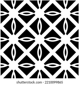 Design seamless monochrome geometric pattern. Abstract background. Vector art.Perfect for site backdrop, wrapping paper, wallpaper, textile and surface design. 