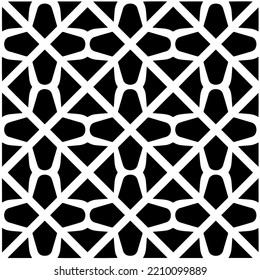 Entwurf nahtloser monochromer geometrischer Muster. Abstrakter Hintergrund. Vector art.Perfekt für Website-Hintergrund, Wickelpapier, Tapete, Textil und Oberflächendesign. 