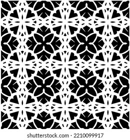 Diseño de un patrón geométrico monocromo sin fisuras. Antecedentes abstractos. Arte vectorial.Perfecto para el fondo del sitio, papel envolvente, papel tapiz, textil y diseño de superficie. 