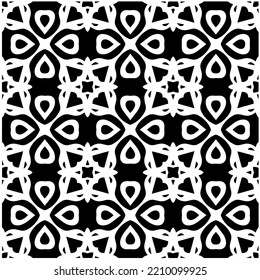 Diseño de un patrón geométrico monocromo sin fisuras. Antecedentes abstractos. Arte vectorial.Perfecto para el fondo del sitio, papel envolvente, papel tapiz, textil y diseño de superficie. 
