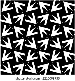 Entwurf nahtloser monochromer geometrischer Muster. Abstrakter Hintergrund. Vector art.Perfekt für Website-Hintergrund, Wickelpapier, Tapete, Textil und Oberflächendesign. 