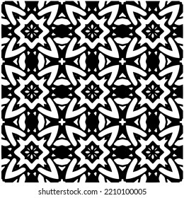 Design seamless monochrome geometric pattern. Abstract background. Vector art.Perfect for site backdrop, wrapping paper, wallpaper, textile and surface design. 
