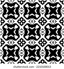 Design seamless monochrome geometric pattern. Abstract background. Vector art.Perfect for site backdrop, wrapping paper, wallpaper, textile and surface design. 