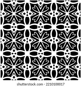 Design seamless monochrome geometric pattern. Abstract background. Vector art.Perfect for site backdrop, wrapping paper, wallpaper, textile and surface design. 