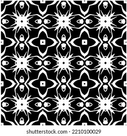 Entwurf nahtloser monochromer geometrischer Muster. Abstrakter Hintergrund. Vector art.Perfekt für Website-Hintergrund, Wickelpapier, Tapete, Textil und Oberflächendesign. 