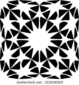 Design seamless monochrome geometric pattern. Abstract background. Vector art.Perfect for site backdrop, wrapping paper, wallpaper, textile and surface design. 