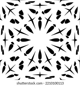 Design seamless monochrome geometric pattern. Abstract background. Vector art.Perfect for site backdrop, wrapping paper, wallpaper, textile and surface design. 