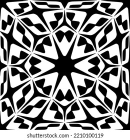 Diseño de un patrón geométrico monocromo sin fisuras. Antecedentes abstractos. Arte vectorial.Perfecto para el fondo del sitio, papel envolvente, papel tapiz, textil y diseño de superficie. 