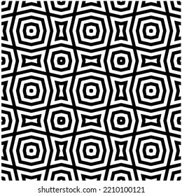 Design seamless monochrome geometric pattern. Abstract background. Vector art.Perfect for site backdrop, wrapping paper, wallpaper, textile and surface design. 