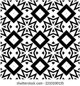 Design seamless monochrome geometric pattern. Abstract background. Vector art.Perfect for site backdrop, wrapping paper, wallpaper, textile and surface design. 
