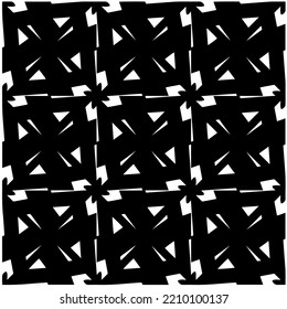 Design seamless monochrome geometric pattern. Abstract background. Vector art.Perfect for site backdrop, wrapping paper, wallpaper, textile and surface design. 