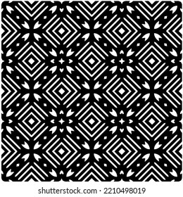 Design seamless monochrome geometric pattern. Abstract background. Vector art.Perfect for site backdrop, wrapping paper, wallpaper, textile and surface design. 