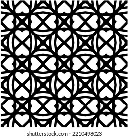 Diseño de un patrón geométrico monocromo sin fisuras. Antecedentes abstractos. Arte vectorial.Perfecto para el fondo del sitio, papel envolvente, papel tapiz, textil y diseño de superficie. 
