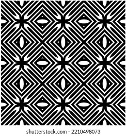 Design seamless monochrome geometric pattern. Abstract background. Vector art.Perfect for site backdrop, wrapping paper, wallpaper, textile and surface design. 