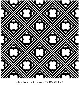 Entwurf nahtloser monochromer geometrischer Muster. Abstrakter Hintergrund. Vector art.Perfekt für Website-Hintergrund, Wickelpapier, Tapete, Textil und Oberflächendesign. 