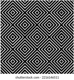 Entwurf nahtloser monochromer geometrischer Muster. Abstrakter Hintergrund. Vector art.Perfekt für Website-Hintergrund, Wickelpapier, Tapete, Textil und Oberflächendesign. 