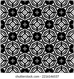 Entwurf nahtloser monochromer geometrischer Muster. Abstrakter Hintergrund. Vector art.Perfekt für Website-Hintergrund, Wickelpapier, Tapete, Textil und Oberflächendesign. 