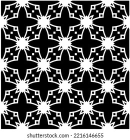 Entwurf nahtloser monochromer geometrischer Muster. Abstrakter Hintergrund. Vector art.Perfekt für Website-Hintergrund, Wickelpapier, Tapete, Textil und Oberflächendesign. 