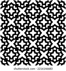 Design seamless monochrome geometric pattern. Abstract background. Vector art.Perfect for site backdrop, wrapping paper, wallpaper, textile and surface design. 