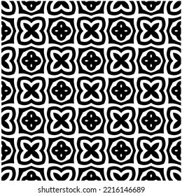 Design seamless monochrome geometric pattern. Abstract background. Vector art.Perfect for site backdrop, wrapping paper, wallpaper, textile and surface design. 