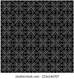 Design seamless monochrome geometric pattern. Abstract background. Vector art.Perfect for site backdrop, wrapping paper, wallpaper, textile and surface design. 