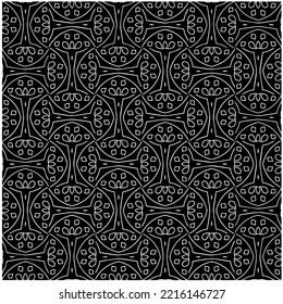 Design seamless monochrome geometric pattern. Abstract background. Vector art.Perfect for site backdrop, wrapping paper, wallpaper, textile and surface design. 