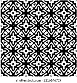 Design seamless monochrome geometric pattern. Abstract background. Vector art.Perfect for site backdrop, wrapping paper, wallpaper, textile and surface design. 