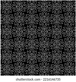 Design seamless monochrome geometric pattern. Abstract background. Vector art.Perfect for site backdrop, wrapping paper, wallpaper, textile and surface design. 